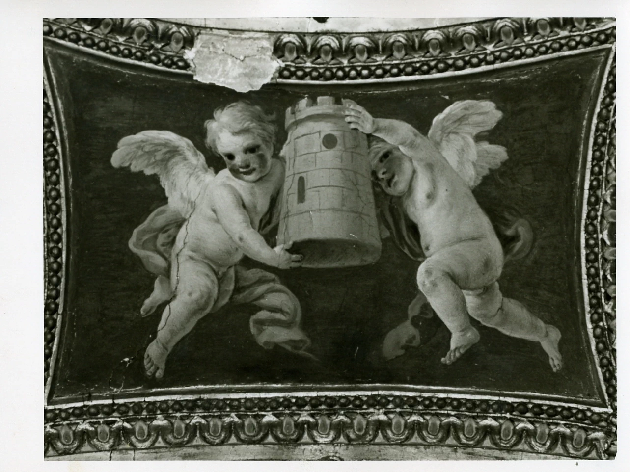 Chiesa dello Spirito Santo - Napoli, putti con simboli mariani